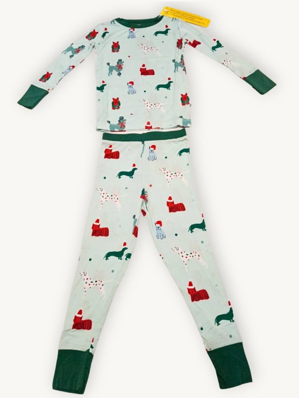 Kiki + Lulu Holiday Pups NWT Bamboo Pajama Set 2T | Christmas Dog 2-Piece - Picture 4 of 5